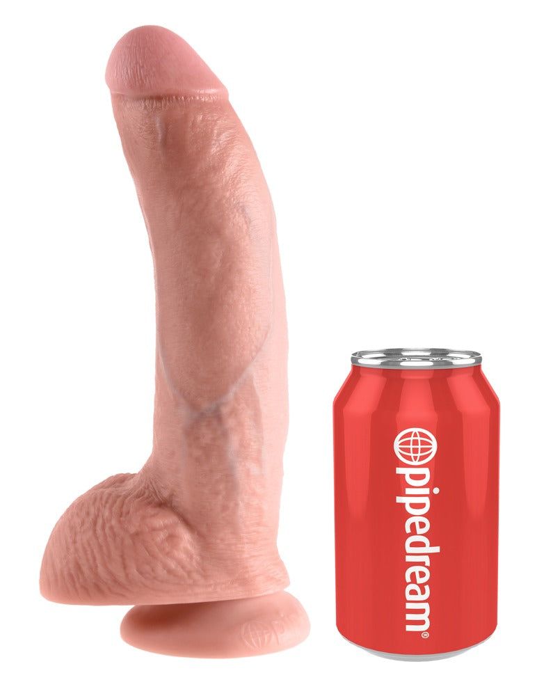 KING COCK - 9 DILDO FLESH WITH BALLS 22.9 CM